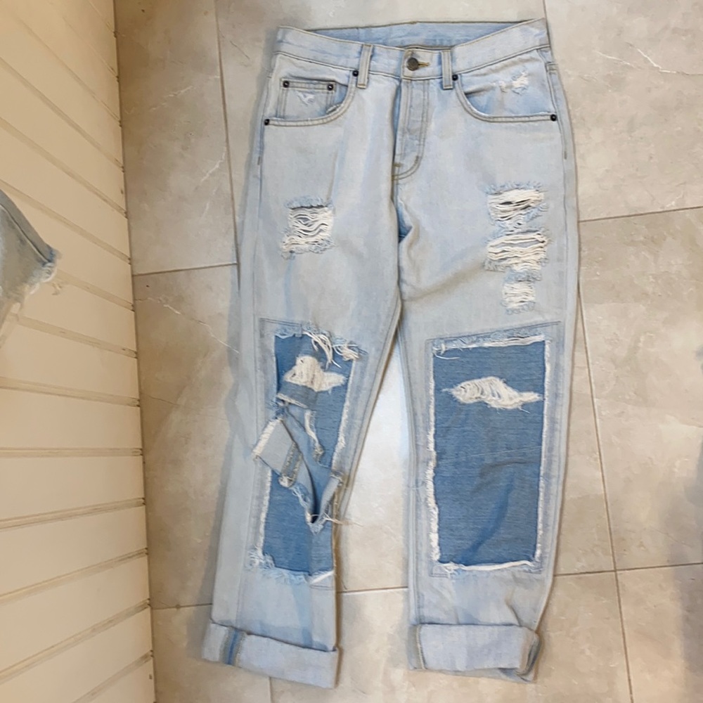 Light wash jeans